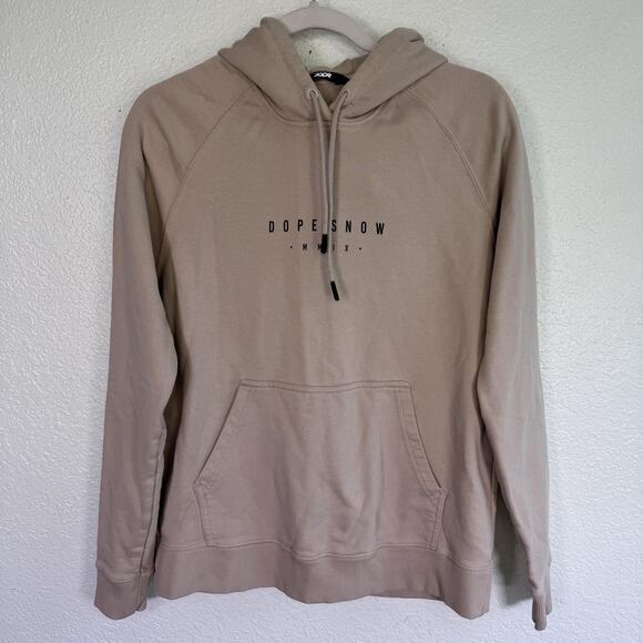 Dope Snow Common 22 Hoodie Mens Small Pullover Mountain Graphic Range Sand Soft - Picture 1 of 12